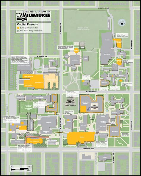 University Of Wisconsin Milwaukee Campus Map - Fawnia Susanetta