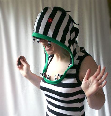 Beetlejuice striped Sandworm custom hoodie dress - handmade to order - smarmyclothes halloween ...