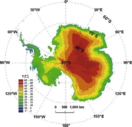 Antarctica Climate Map