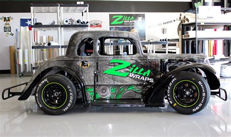 Custom Race Car Wrap Dallas - Zilla Wraps | Car wrap, Car wrap design, Racing