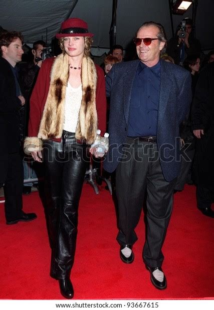 06dec97 Actor Jack Nicholson Girlfriend Rebecca Stock Photo 93667615 ...