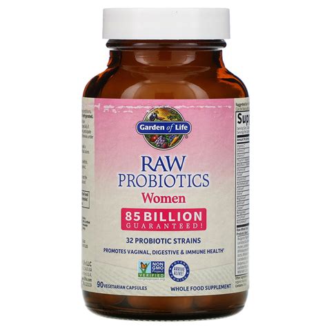 Garden of Life, RAW Probiotics, для женщин, 85 млрд, 85 вегетарианских ...