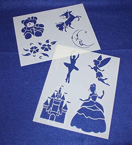 Mylar 2 Pieces of 14 Mil 8" X 10" Children's Stencils G- Painting /Cra – Quilting Templates and ...