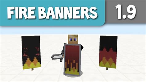 5 Fire Banner/ Shield Designs - Minecraft 1.9 Tutorial | Doovi