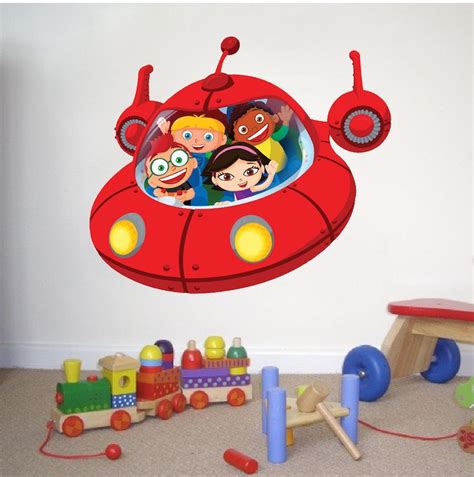 Little Einsteins Spaceship Wall Decal - Space Wall Decal Murals | Kids room decals, Little ...