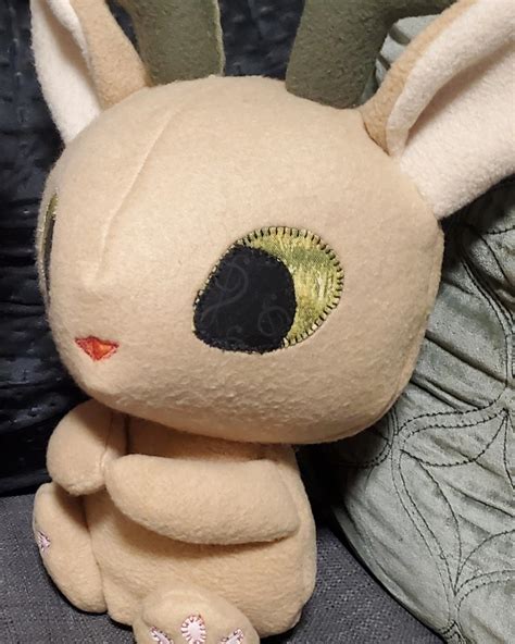 First attempt at making my own stuffed animal. 12" Jackalope : r/plushies