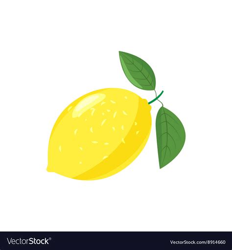 Yellow lemon icon cartoon style Royalty Free Vector Image