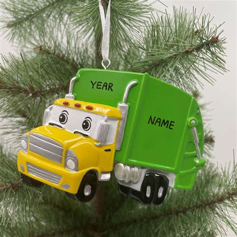 Garbage Truck Ornament Personalized Christmas Ornament Perfect | Etsy