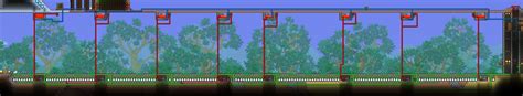 My Semi-Automatic Tree Farm! : Terraria