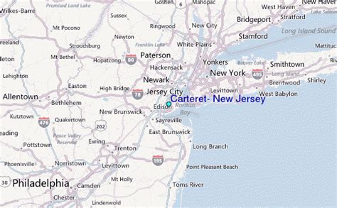 Carteret, New Jersey Tide Station Location Guide