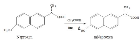 Modification reaction of Naproxen [17] | Download Scientific Diagram