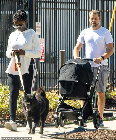 Joshua Jackson pushes baby daughter in stroller as Jodie Turner-Smith ...