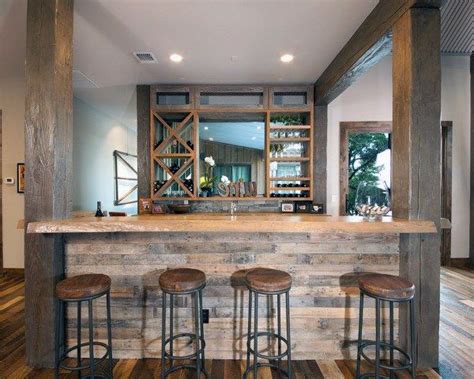 Rustic Bar Designs to Fit Any Space and Style | Rustic basement, Modern home bar, Modern home ...