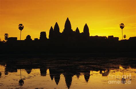 Angkor Wat Silhouette Of Temple Photograph by Gloria and Richard ...