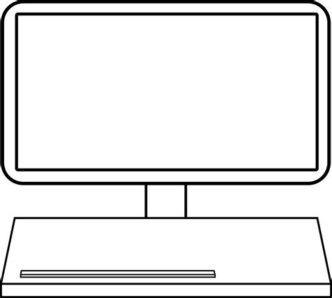 Monitor Screen Blank Office PNG | Picpng