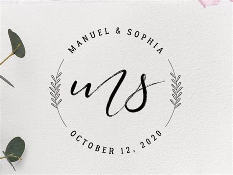 MONOGRAM STAMP MONOGRAM Wedding Stamp Wedding Monogram | Etsy