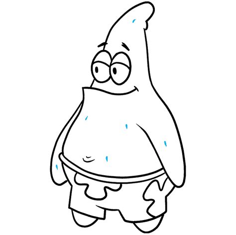 How to Draw Patrick Star from Spongebob Squarepants - Really Easy ...