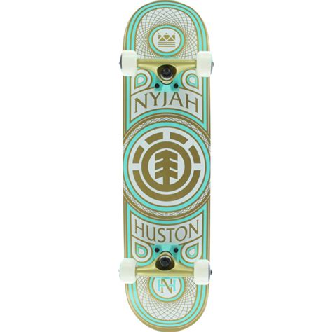 Element Skateboards Nyjah Huston Gilded Mid Complete Skateboards - 7.5 x 31.25