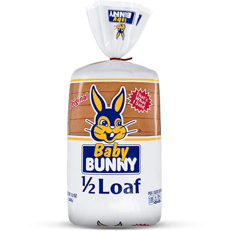 White Bread Half Loaf – Bunny Bread