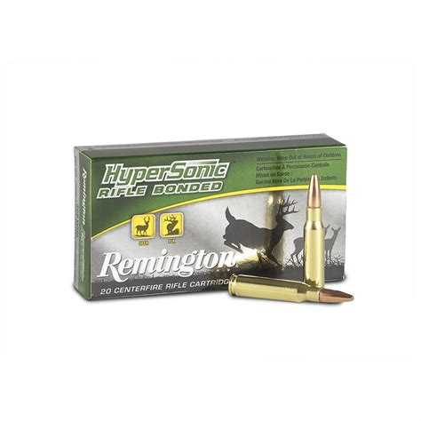 Remington .270 Win. 140 Grain Bonded PSP HyperSonic Centerfire Ammo, 20 rounds - 283144, .270 ...