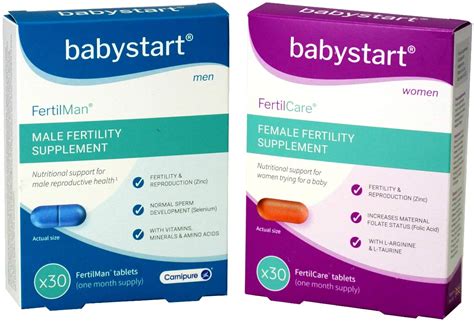 Fertility Supplement Pack for Men & Women 60 Tablets - One Months Supply - FoodWrite