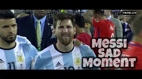 Lionel Messi Sad Moment of Copa America - YouTube