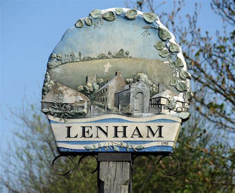 Lenham village sign, Kent, England | English village, Village, City sign