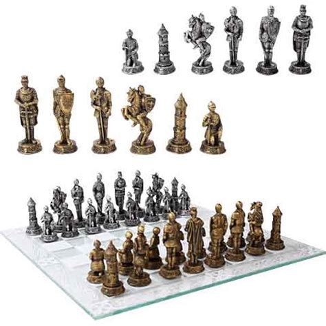 Medieval Knights Chess Set - CC11069 - Medieval Collectibles