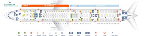 Seat map Boeing 777-300 Cathay Pacific. Best seats in the plane