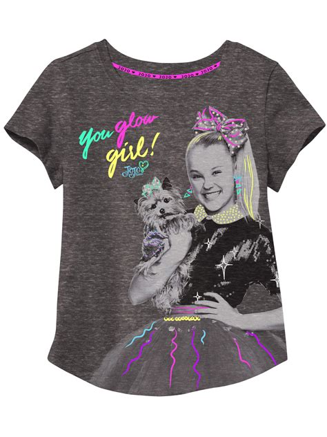 Nickelodeon JoJo Siwa and Bow Bow Studded Graphic T-Shirt (Little Girls ...