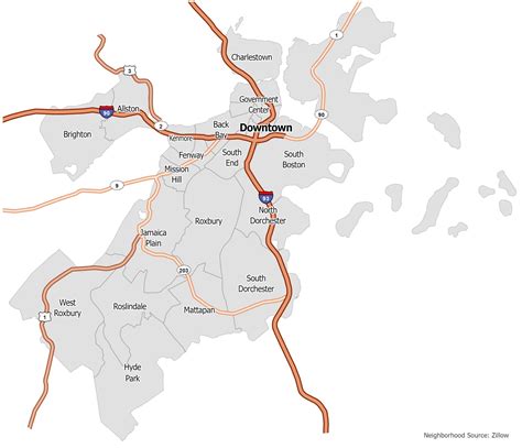 Boston Neighborhood Map - GIS Geography