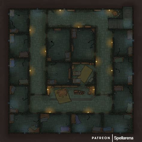 Fortress Prison [30x30] : r/Roll20