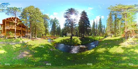 360° view of Greer Lodge Resort and Cabins - Alamy