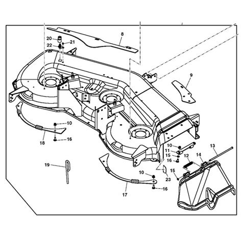 John Deere The Edge Cutting System 54-inch Mower Deck Housing - GY21032