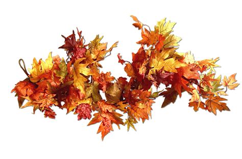 CraftMore Belmont Maple Leaf Fall Garland 6 Feet - Funtober