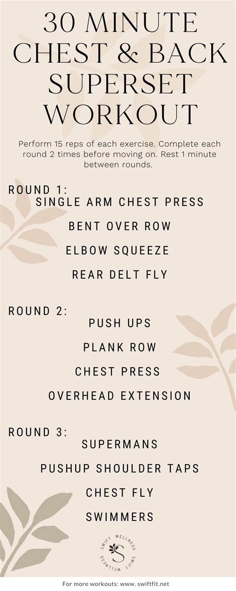 30 Minute Dumbbell Superset Chest And Back Workout | Swift Wellness