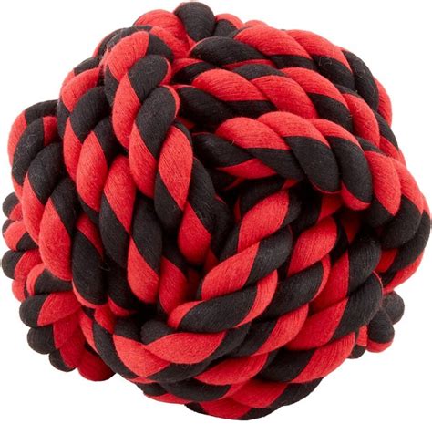 Multipet Nuts for Knots Ball Dog Toy, Color Varies, Large - Chewy.com