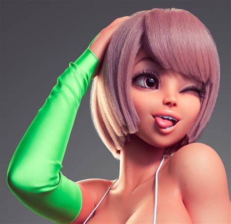 Joy Realistic Female Character Low Poly 3D Model