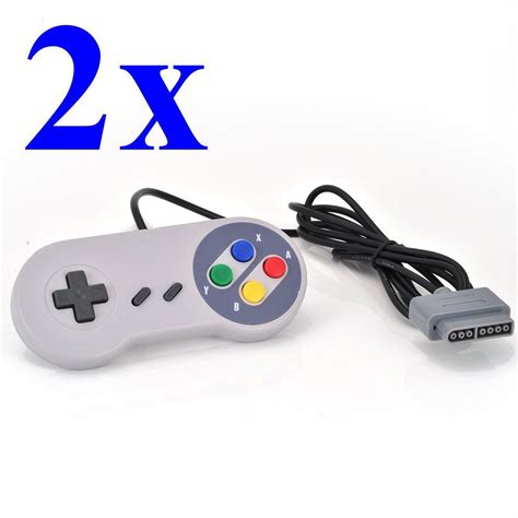 2packs Classic Wired Controller For Super Nintendo SNES - Walmart.com