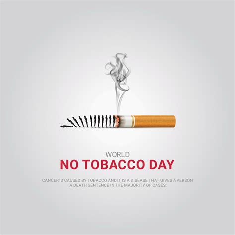 World No Tobacco Day. Creative design idea for poster, banner vector ...