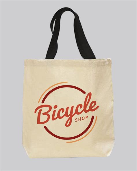 Color Handle Custom Logo Canvas Tote Bags - Canvas Tote Bags With Your