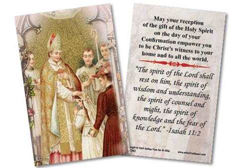 Traditional Confirmation Holy Card - Catholic to the Max - Online ...