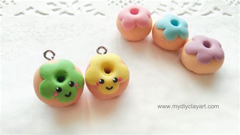 DONUT CHARM l Air Dry Clay Tutorial - YouTube