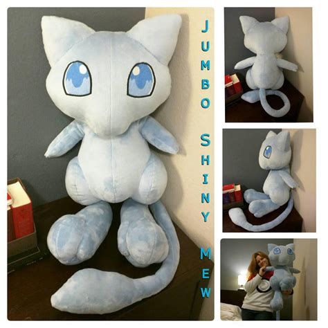 Shiny Mew Plush by SabakuNoYoukai on DeviantArt