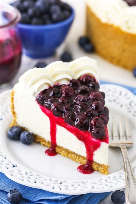 Easy No Bake Blueberry Cheesecake | Life Love & Sugar