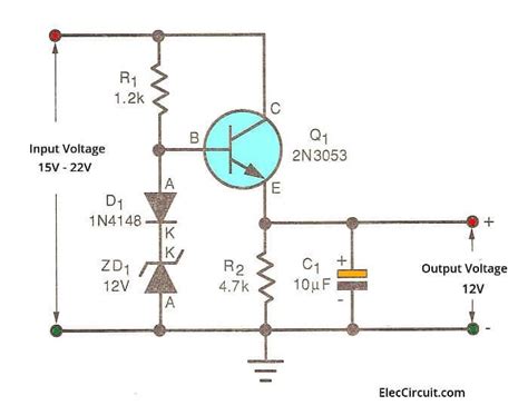 What is Zener diode? Its principle working and example usage | ElecCircuit.com | Diode ...