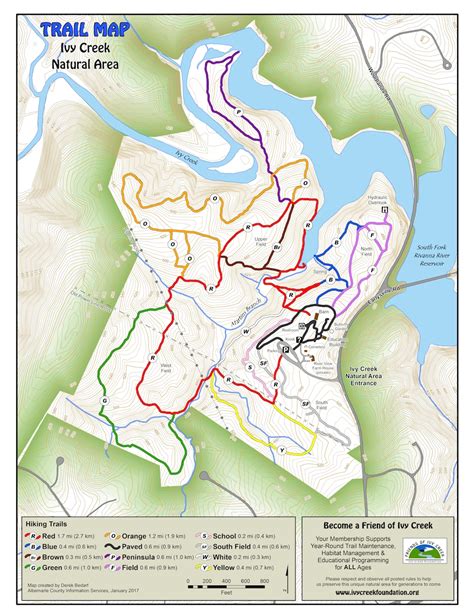 Ivy Creek Foundation | Trail Map