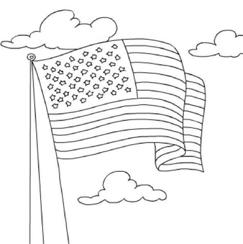 Get This Easy Preschool Printable of Flag Coloring Pages A5BzR