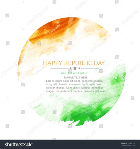 Republic Day India Stock Vector (Royalty Free) 554292778 | Shutterstock