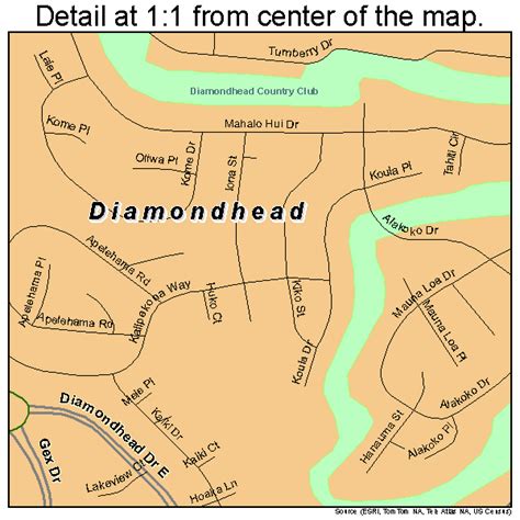 Diamondhead Mississippi Street Map 2819100